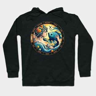 ZODIAC Pisces - Astrological PISCES - PISCES - ZODIAC sign - Van Gogh style - 7 Hoodie